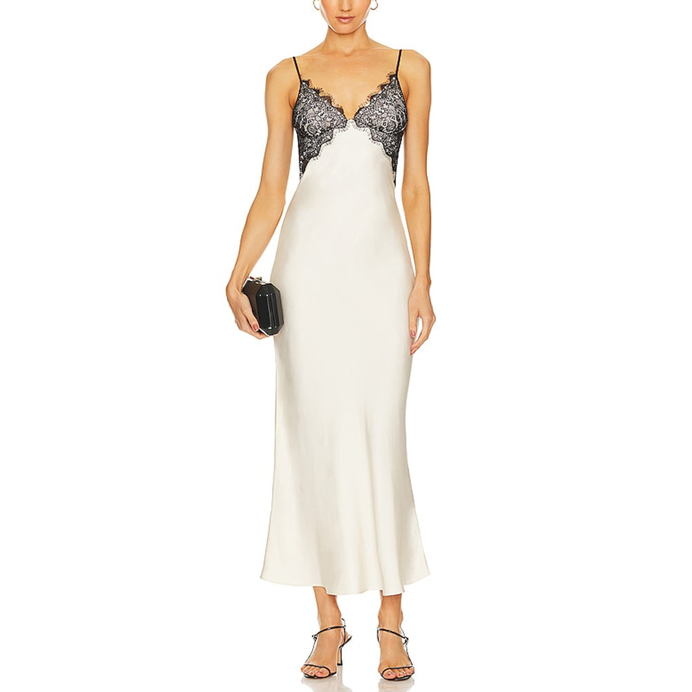 Bec + Bridge 'Emery' White Lace Maxi Dress Size 2